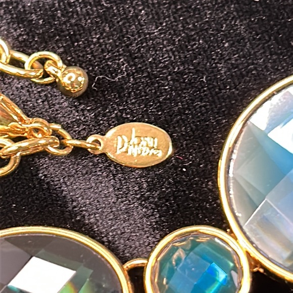 #41 Vintage Joan Rivers Statement Necklace Blue Teal, Stunning Piece - Picture 5 of 7